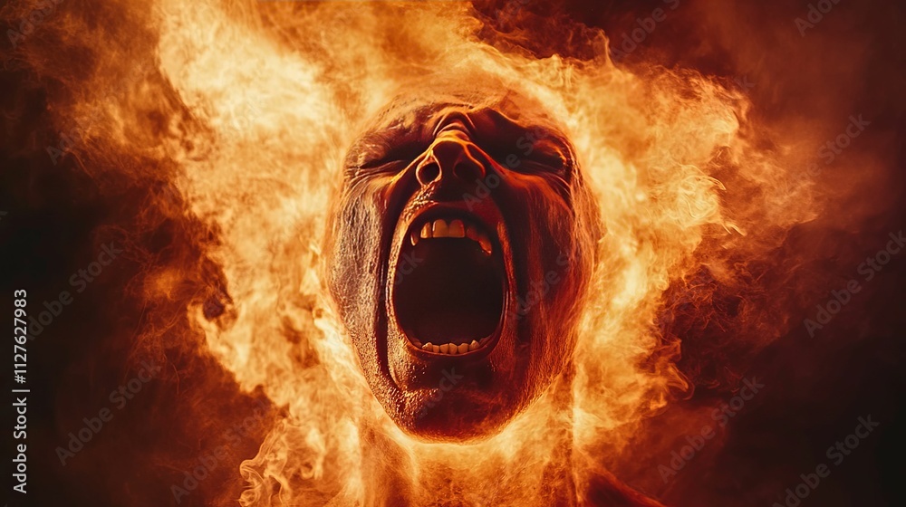 custom made wallpaper toronto digitalA Fiery Scream Of Agony And Despair