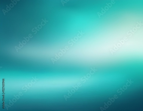 Abstract gradient turquoise blue teal white colored blurred back. Generated image