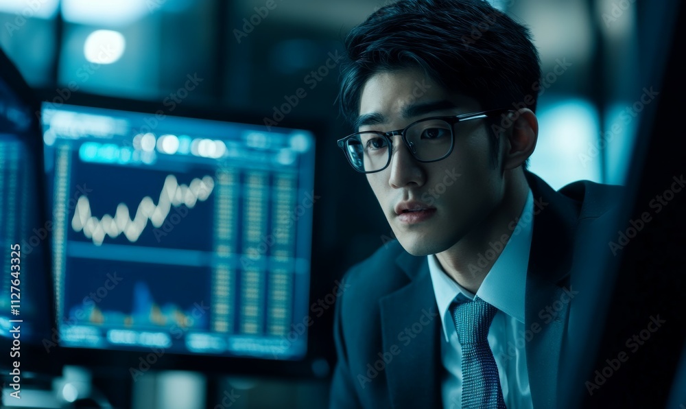professional financial analyst explaining stock market trends to a client professional financial analyst explaining stock market trends to a client