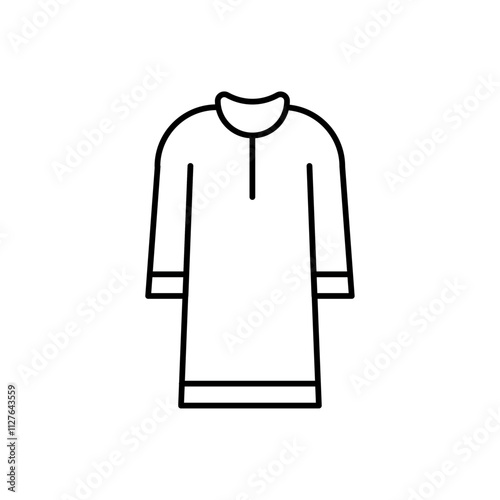 Kurta icon line art vector