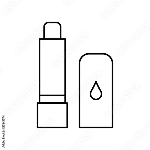 Lip balm icon line art vector