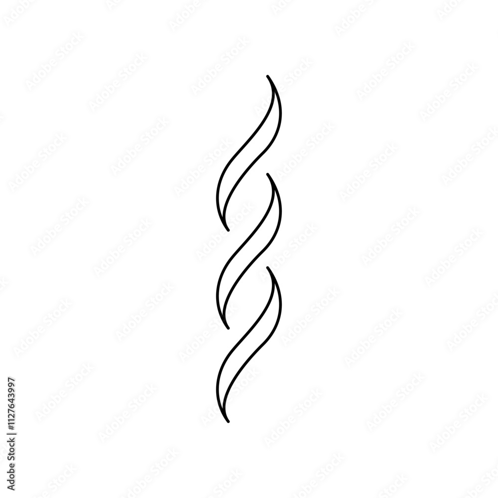 Smoke steam silhouette icon line art vector Smoke steam silhouette icon line art vector