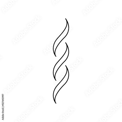 Smoke steam silhouette icon line art vector