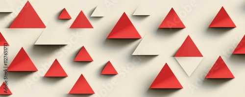 Free Download This abstract geometric background features overlapping red triangles and shadows. This is a modern and dynamic design that is perfect for a variety of different uses. - GFXLoad