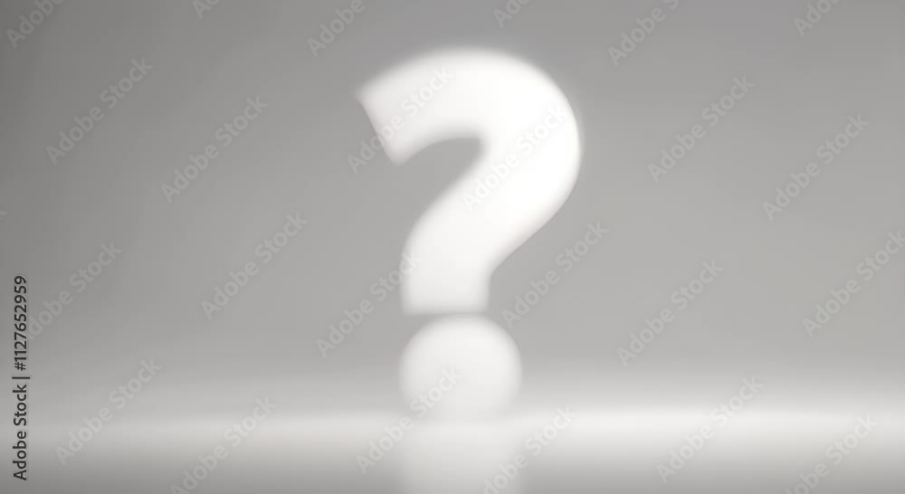 White question marks symbolize uncertainty and seeking answers 4K White question marks symbolize uncertainty and seeking answers 4K
