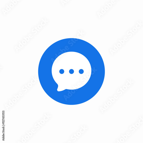 chat bot speech bubble button icon sign vector