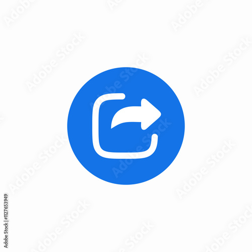 open in new tab button icon sign vector