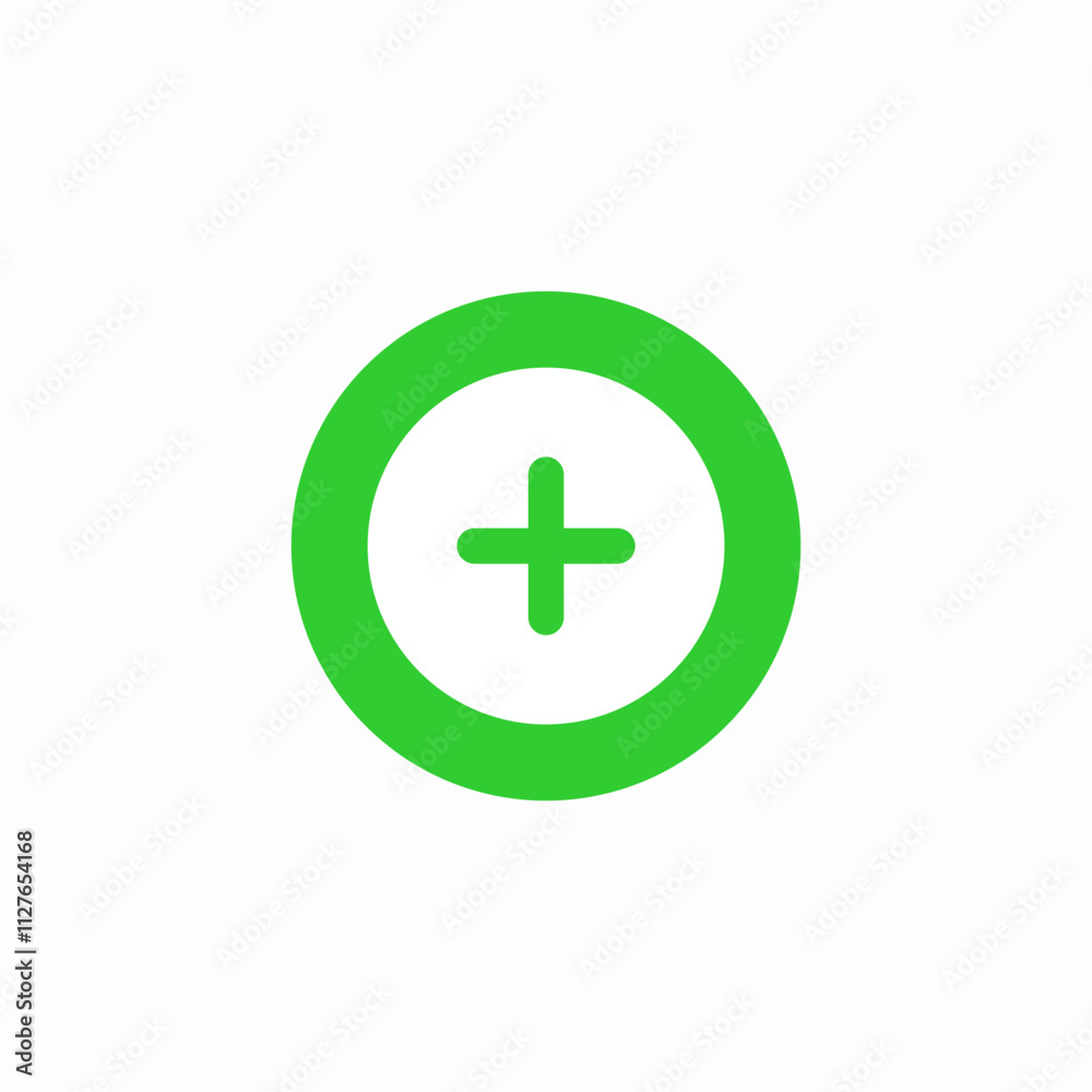 plus add create button (2) icon sign vector plus add create button (2) icon sign vector