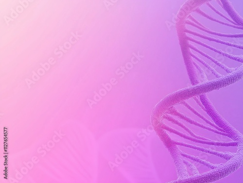 Abstract DNA Spin Microscopic View of Human Genome Structure on Light Background