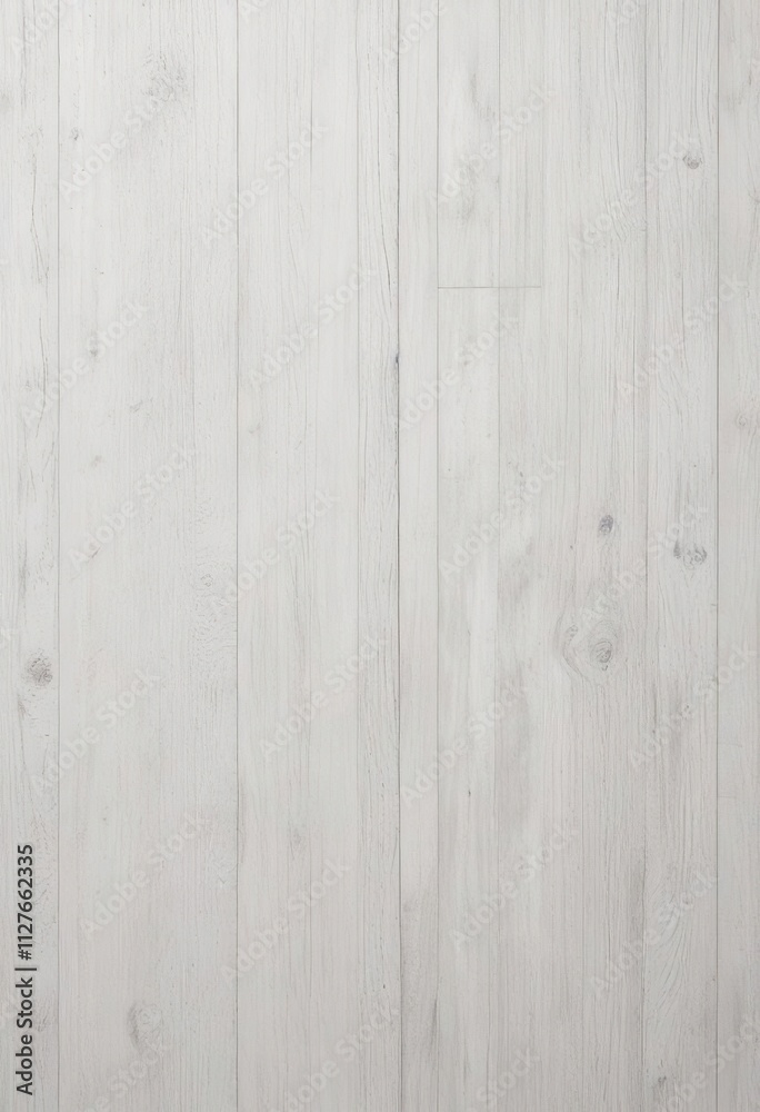 Naklejka premium White wood wall with visible grain patterns for wallpaper, seamless, horizontal, paneling, boards