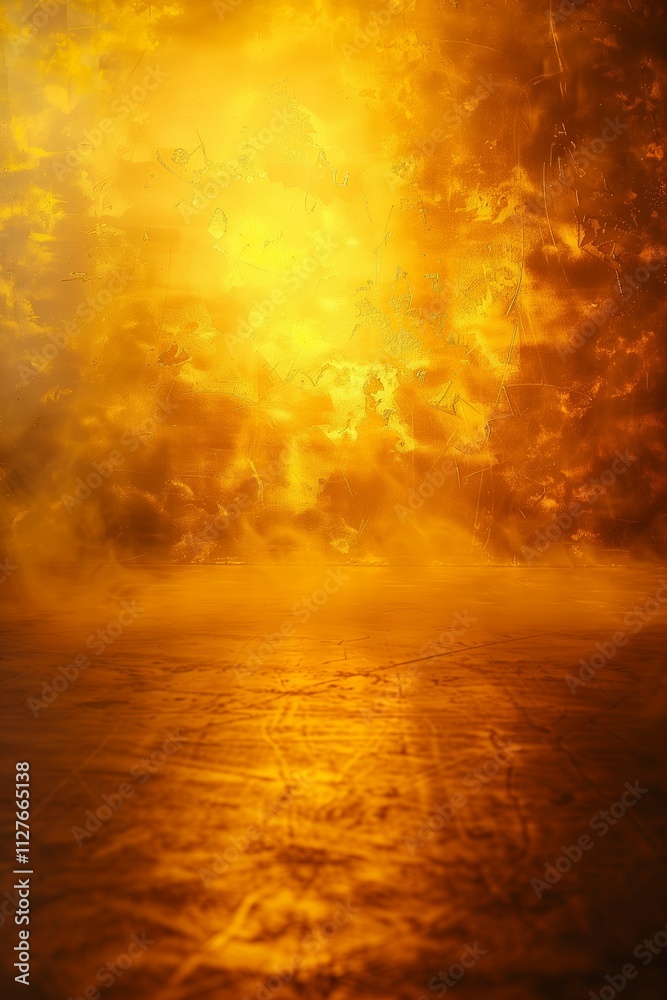 Obraz premium Portrait Studio Backdrop Grunge Background Yellow Tones