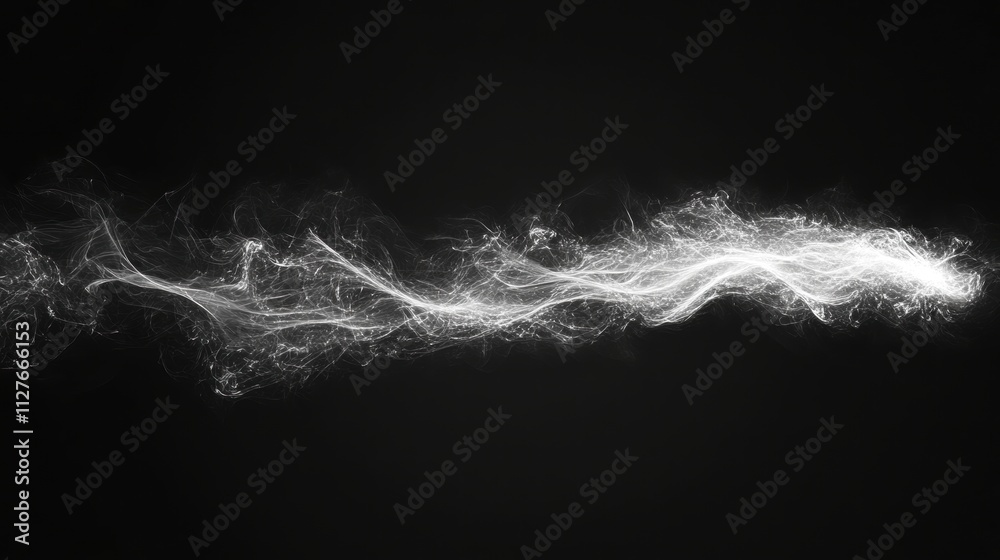 custom made wallpaper toronto digitalAbstract White Energy Stream on Black Background