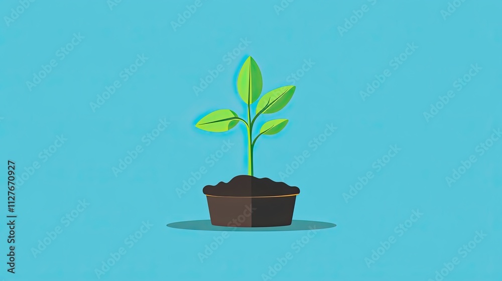 investment plant sprouting flat design front view sustainability theme animation vivid investment plant sprouting flat design front view sustainability theme animation vivid