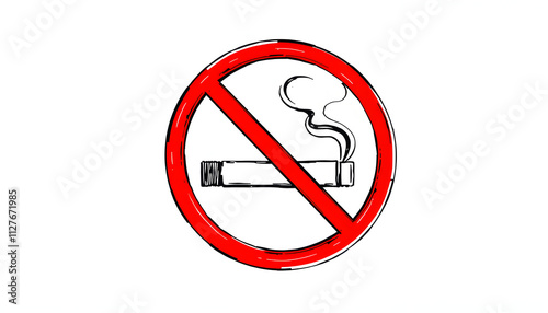 Free Download No Smoking! isolated with white highlights, png - GFXLoad