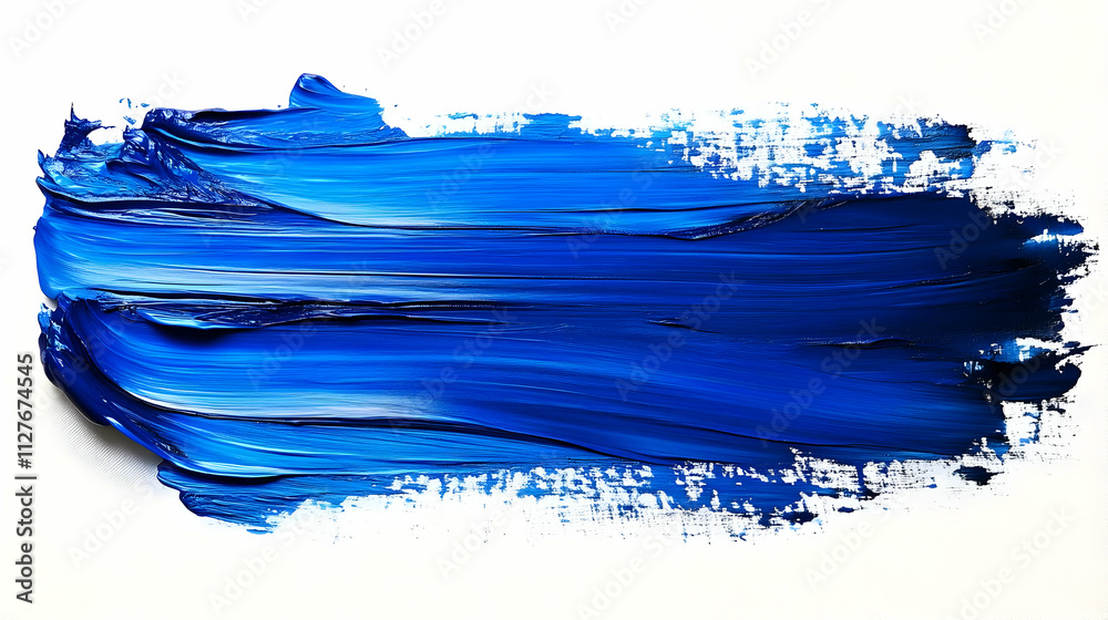 Vibrant Blue Acrylic Paint Strokes Texture, Abstract Art Background Vibrant Blue Acrylic Paint Strokes Texture, Abstract Art Background