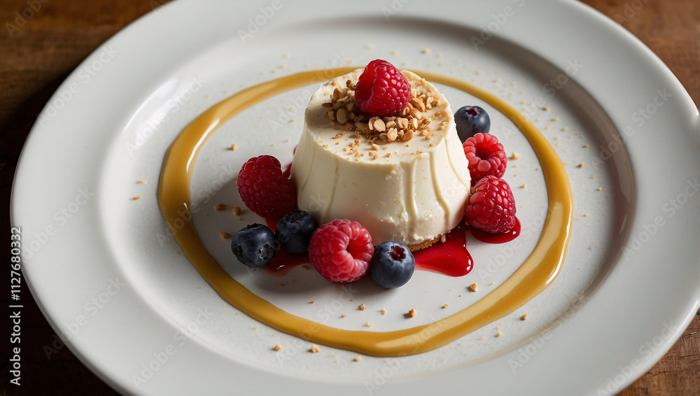 Deconstructed Cheesecake with Cream Cheese Mousse and Berries Deconstructed Cheesecake with Cream Cheese Mousse and Berries