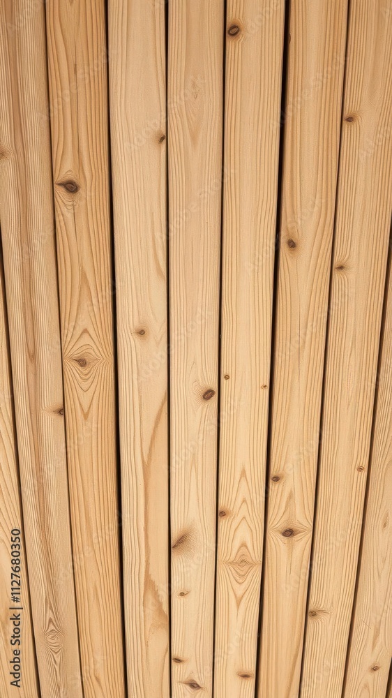 Obraz premium Background texture of wooden boards ceiling with natural wood grain patterns and rustic finish, boards