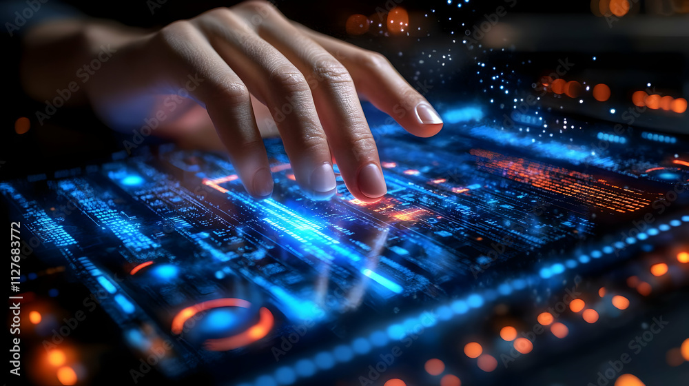 Future Tech:  Interactive Digital Interfaces Explore Innovative Designs