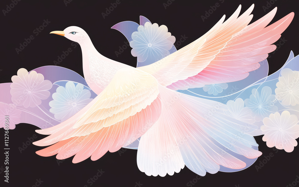 Fototapeta premium Bird theme art illustration