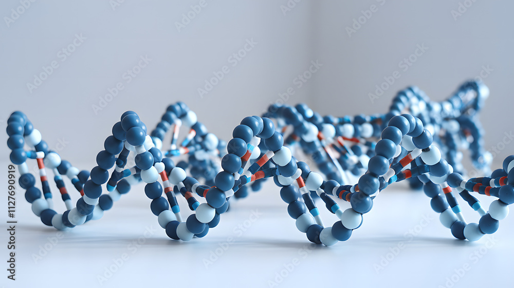 Molecular model of life's building blocks, representing the intricate structure of DNA and proteins, symbolizing the fundamental elements that define life and its complexity. Molecular model of life's building blocks, representing the intricate structure of DNA and proteins, symbolizing the fundamental elements that define life and its complexity.