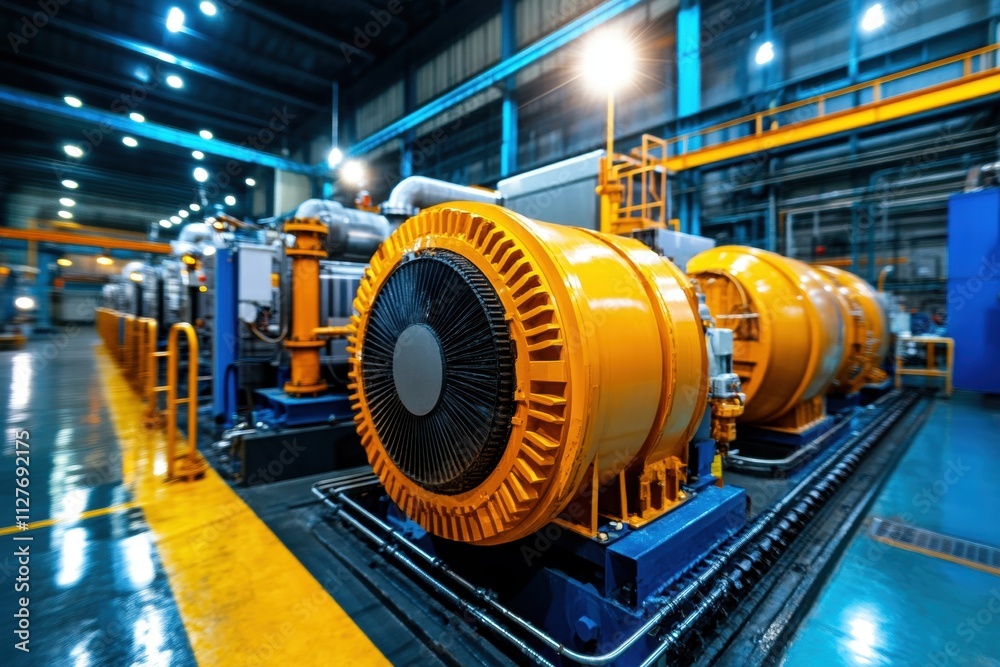 Industrial Power Generator in Factory Industrial Power Generator in Factory