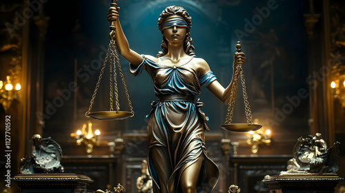 Justice: Scales of Equality, Blindfolded Lady, Impartial Judgment