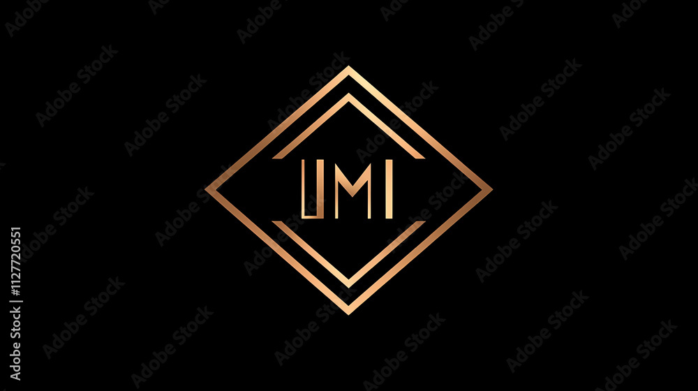 Letter lm or ml luxury abstract initial square logo design inspiration. Lumina. Illustration Letter lm or ml luxury abstract initial square logo design inspiration. Lumina. Illustration