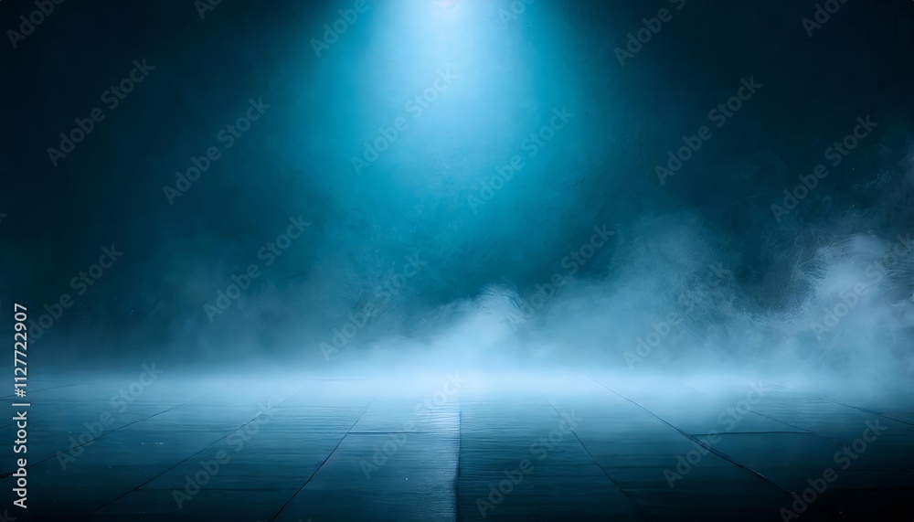 A Dark Empty Street: A Mysterious Night Scene with Dark Blue Background, Neon Lights, and Spotlights Capturing the Essence of Urban Isolation and Intrigue in a Captivating Photograph A Dark Empty Street: A Mysterious Night Scene with Dark Blue Background, Neon Lights, and Spotlights Capturing the Essence of Urban Isolation and Intrigue in a Captivating Photograph