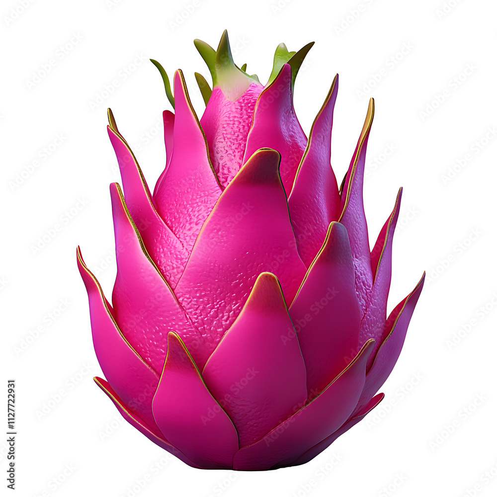 dragonfruit 3d fruit icon isolated on transparent background dragonfruit 3d fruit icon isolated on transparent background