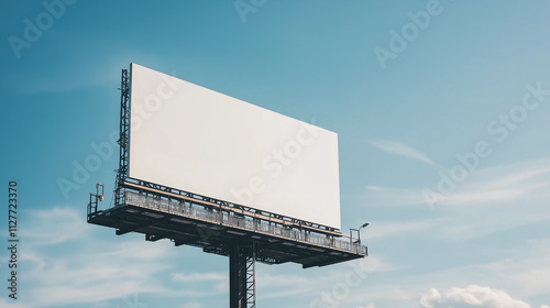 Billboard blank for outdoor advertising poster or blank billboard for advertisement in city