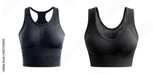 Athletic Sports Bra on Transparent Background