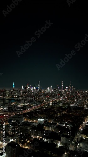 Wallpaper Mural New York City rooftops and the East River with Queensboro Bridge, connecting Queens with the East Midtown and Upper East Side neighborhoods in Manhattan Torontodigital.ca