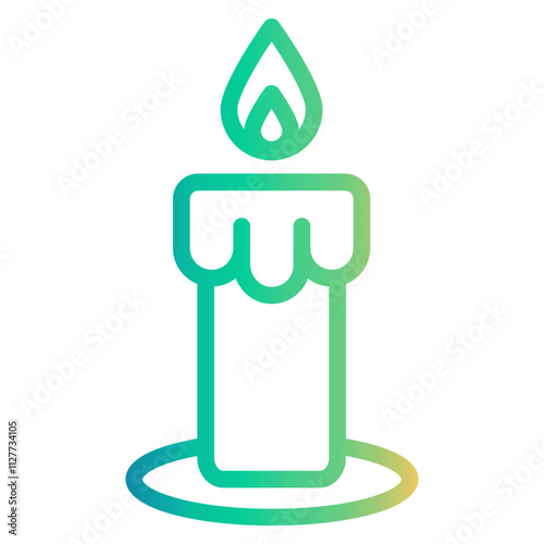 fire Line Gradient Icon