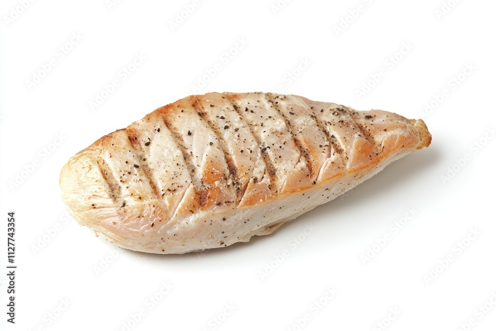 Grilled chicken breast isolated on white background. Grilled chicken breast isolated on white background.