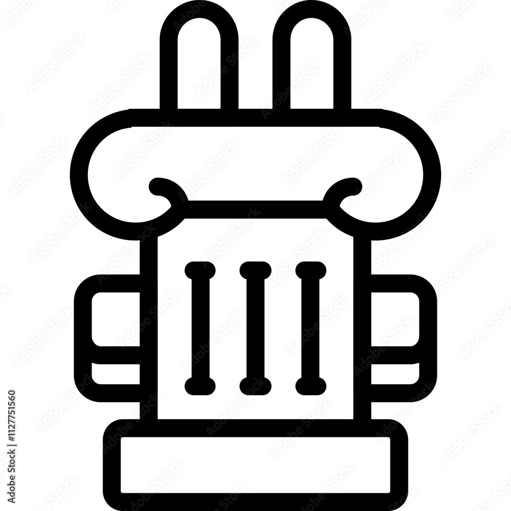 Obraz premium Column Capital Icon