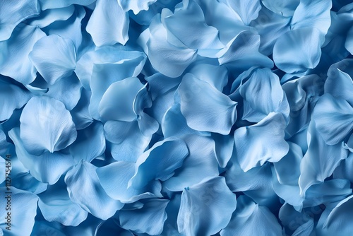 A close-up of soft blue flower petals creating a serene and calming visual.