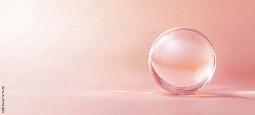 Close-up of glass ball in with bokeh beautiful background Close-up of glass ball in with bokeh beautiful background