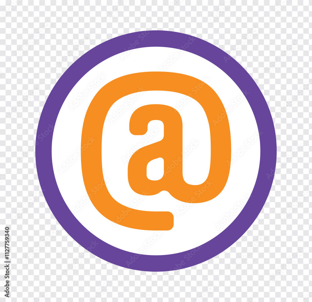 Fototapeta premium Mention icon. Mention, comment, message, Tag, Reference, social media, text, email, mail, etc. mention icon vector illustration eps 10