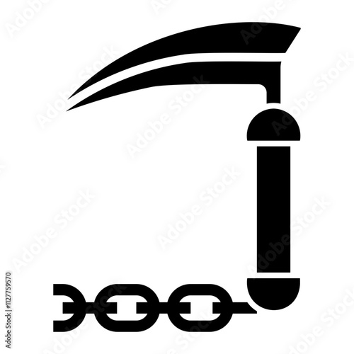 kusarigama Solid icon photo