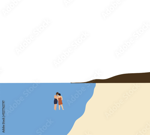 Women enjoying on the tropical beach during holiday vacation. Travel destination Lifestyle summer.