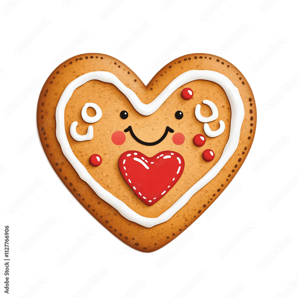 Obraz premium heart shaped gingerbread cookies