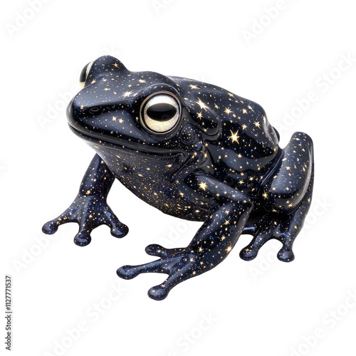 Starry Night Frog on Transparent Background photo