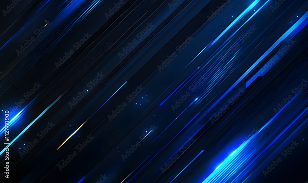 Abstract glowing circle lines on dark blue background. Geometric stripe line art design. Modern shiny blue lines. Futuristic technology concept. Suit for poster, cover, banner, brochure and website Abstract glowing circle lines on dark blue background. Geometric stripe line art design. Modern shiny blue lines. Futuristic technology concept. Suit for poster, cover, banner, brochure and website