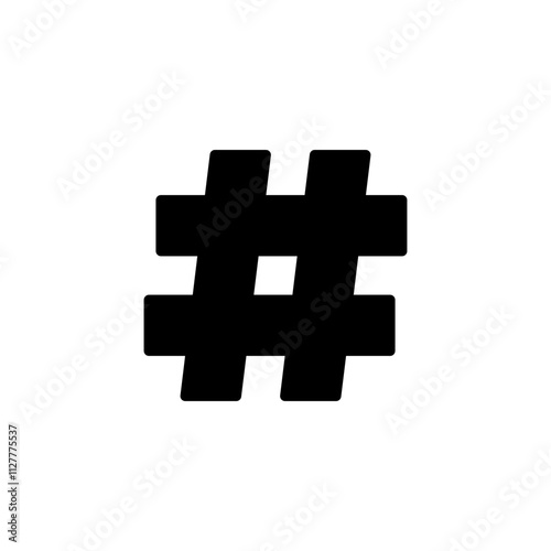 Hashtag icon logo design. hashtag sign and symbol