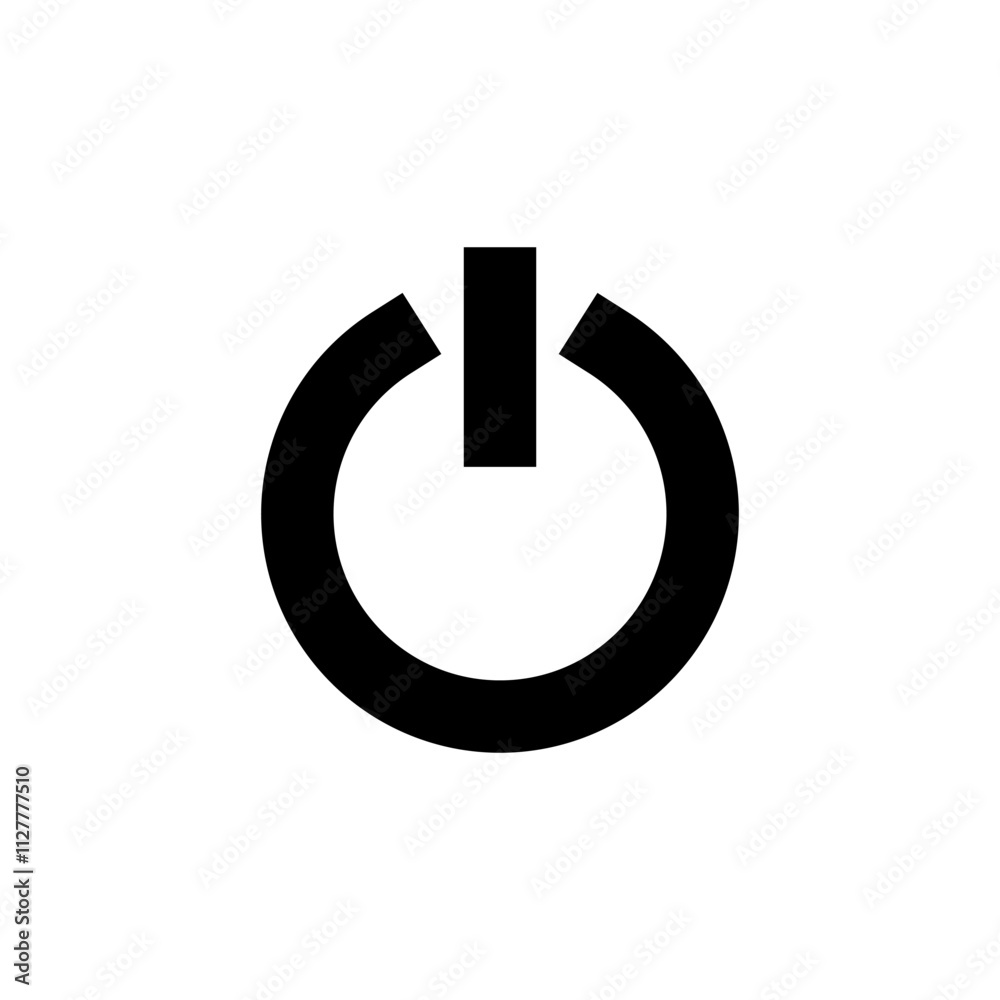 Power icon logo design. Power Switch sign and symbol. Electric power Power icon logo design. Power Switch sign and symbol. Electric power