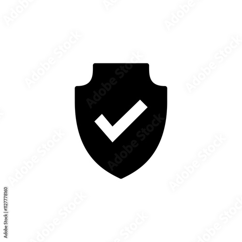Free Download Shield check mark icon logo design. Protection approve sign. Insurance icon - GFXLoad