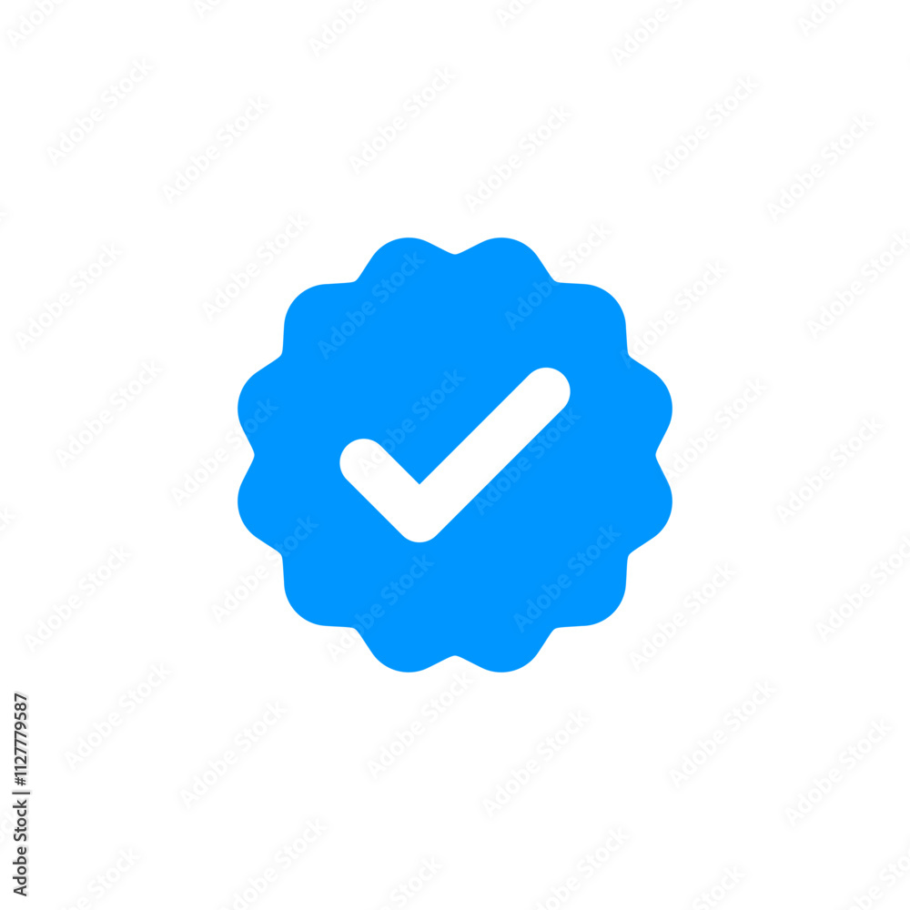 verified icon logo design. verification check mark. approved icon