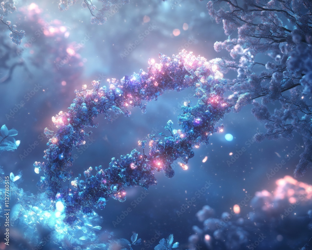 Abstract Concept of CRISPR Gene Editing System Abstract Concept of CRISPR Gene Editing System