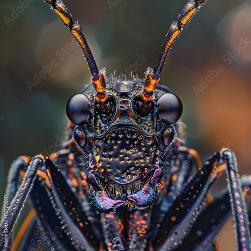 Detailed Macro-Photography: The Intricacy of The Zyzzyva Insect's Appearance photo