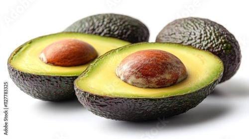 Fresh Halved Avocados